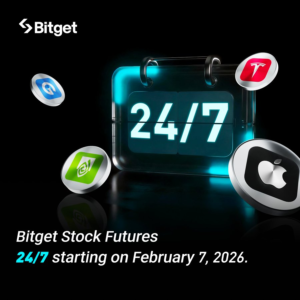 Bitget Đột Phá: Giao Dịch Chứng Khoán Mỹ 24/7 – Phố Wall Không Ngủ!