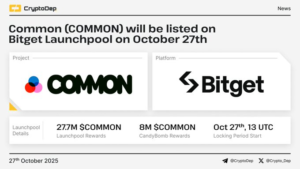Bitget Chính Thức Niêm Yết COMMON: Cơ Hội Nhận 27.77 Triệu Token