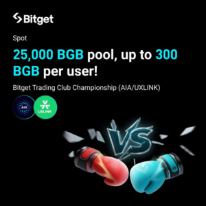 Bitget Trading Club Championship: Nhận 50 BGB Với $AIA và $UXLINK