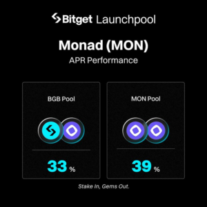Săn APR 39% Lợi Nhuận Thụ Động Với Bitget Launchpool Monad