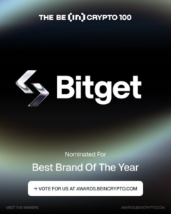 Bitget Được Đề Cử 'Thương Hiệu Của Năm' & 'Sàn CEX Tốt Nhất' Tại BeInCrypto Awards 2025