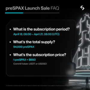 Bitget IPO Prime preSPAX: Hướng dẫn tham gia mở bán ngày 18/04