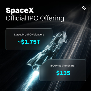 Đầu tư Pre-IPO SPCX: Định giá chính thức từ Bitget