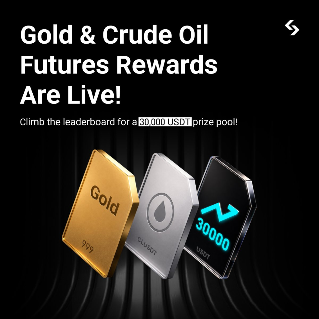 Giao dịch tương lai Vàng Dầu thô nhận airdrop 30.000 USDT